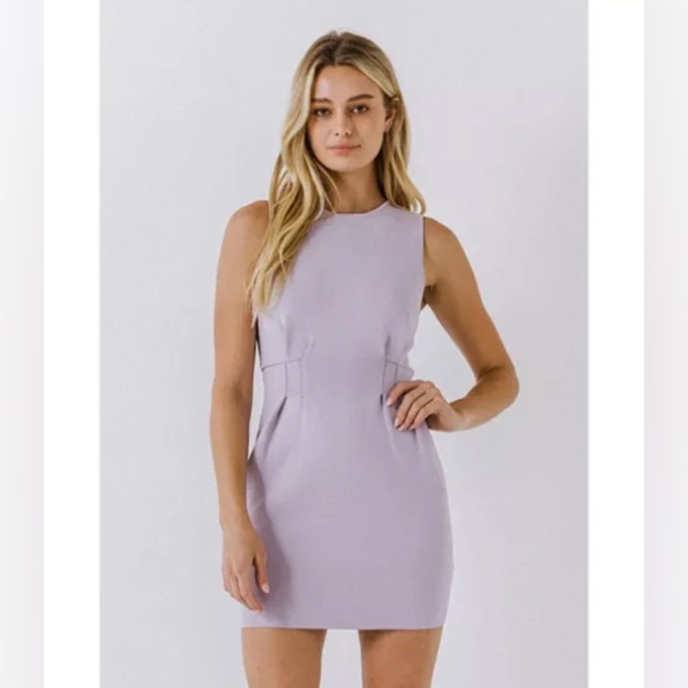 Lavender mini dress
